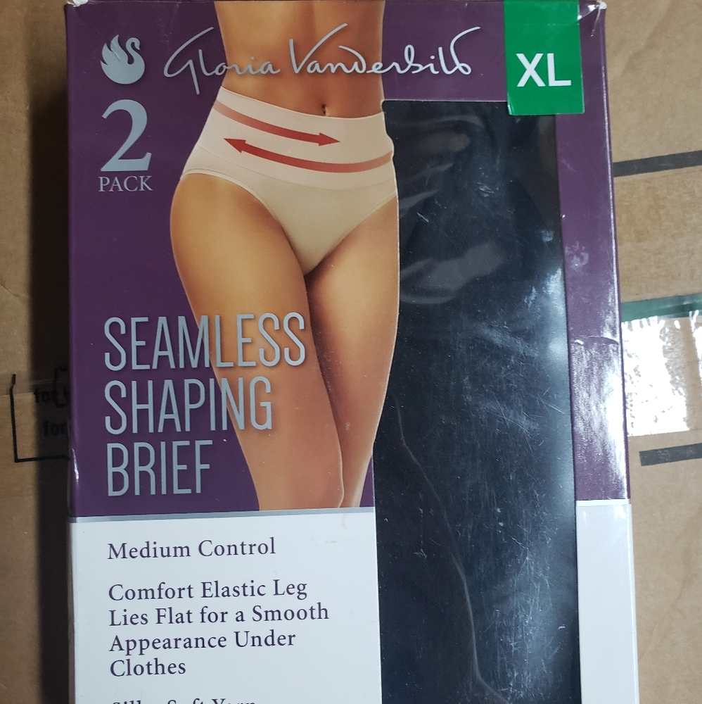 Gloria Vanderbilt Seamless Shaping Briefs - 2 Pack